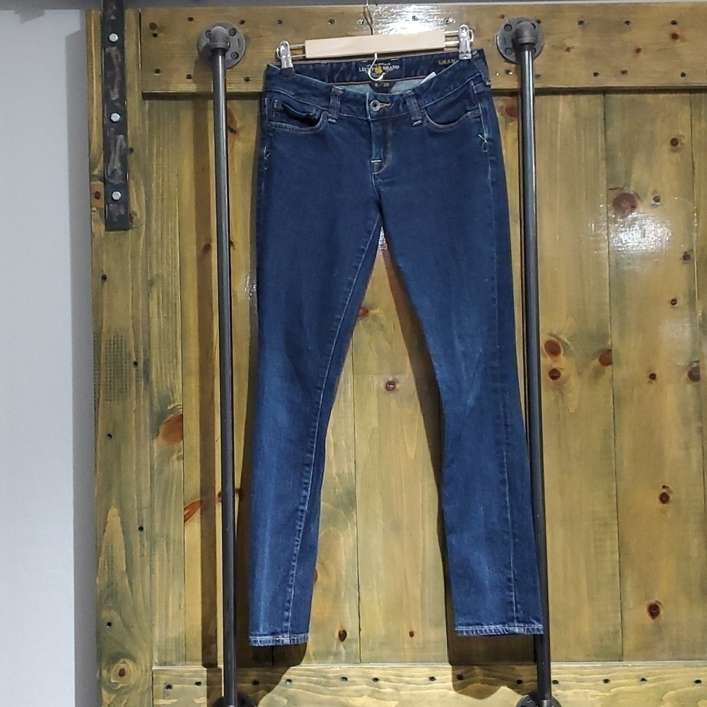 LUCKY BRAND LOLA SKINNY DENIM JEANS SIZE 0 / 25 Casual Boho Everyday Streetwear